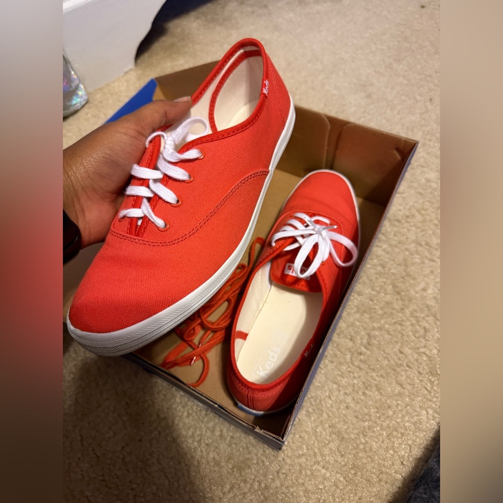 Vibrant Burnt Orange Keds - Picture 10 of 12